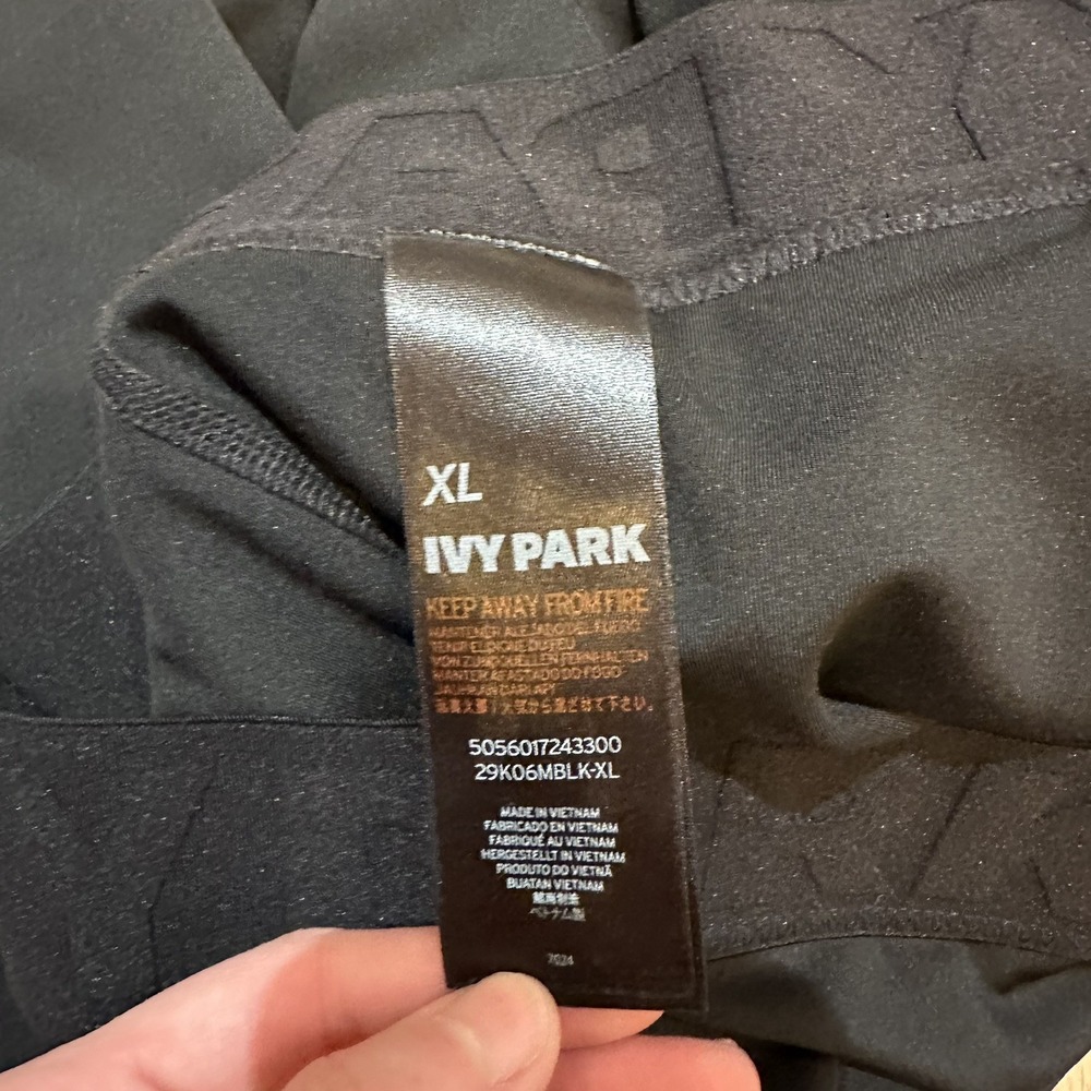 Ivy Park Tennis Skirt Womens Size XL Black Short Lined Golf Pickleball Gym - Picture 5 of 9